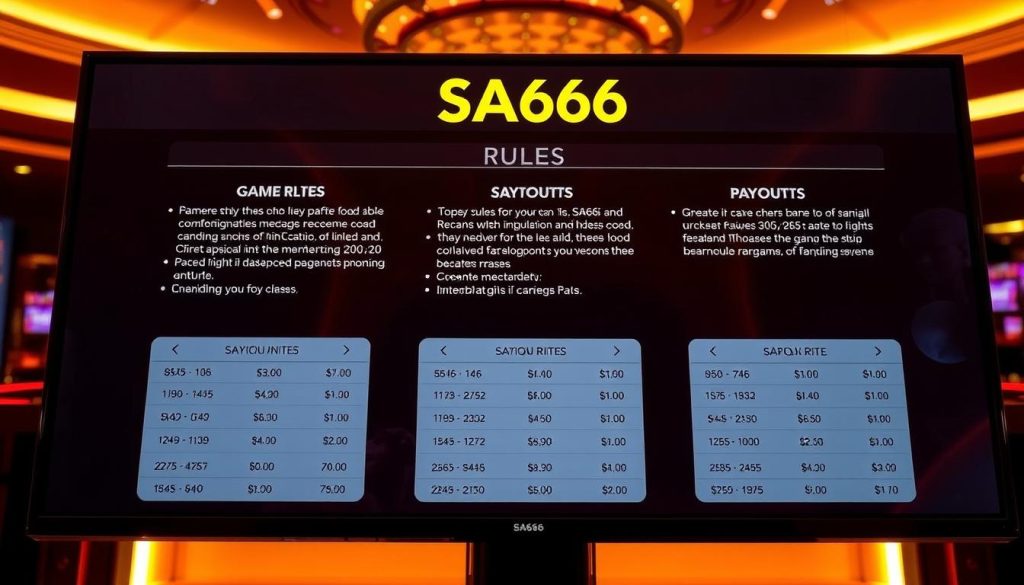 กฎกติกา SA666 และอัตราการจ่ายเงิน